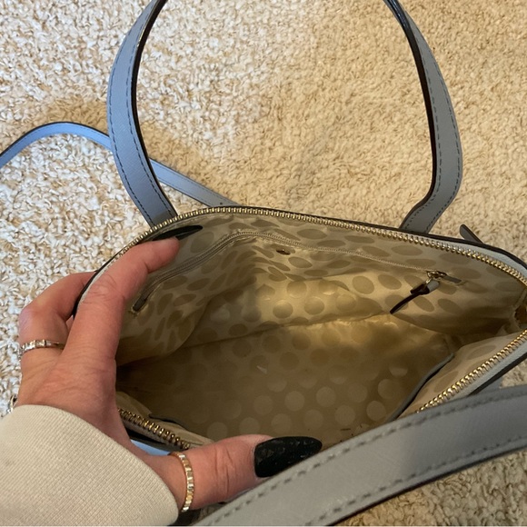 Kate Spade Two-Tone Gray Satchel - Picture 3 of 5